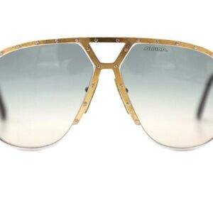 Gold Gradient Aviator Sunglasses